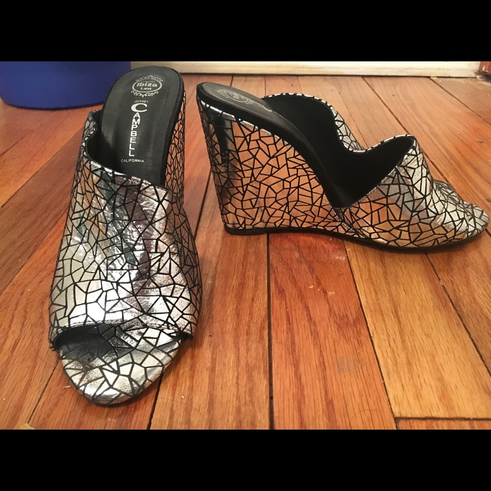 Jeffrey Cambell California Ibiza slip on wedges - Picture 1 of 3